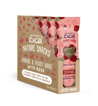 Excel Forage &  Feast Bar Rose 60g