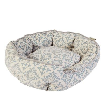Dream Paws Scalloped Pet Bed Medium Grey