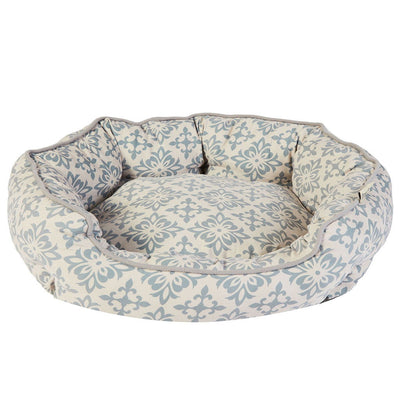 Dream Paws Scalloped Pet Bed Medium Grey