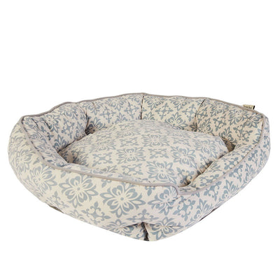 Dream Paws Scalloped Pet Bed Large Grey