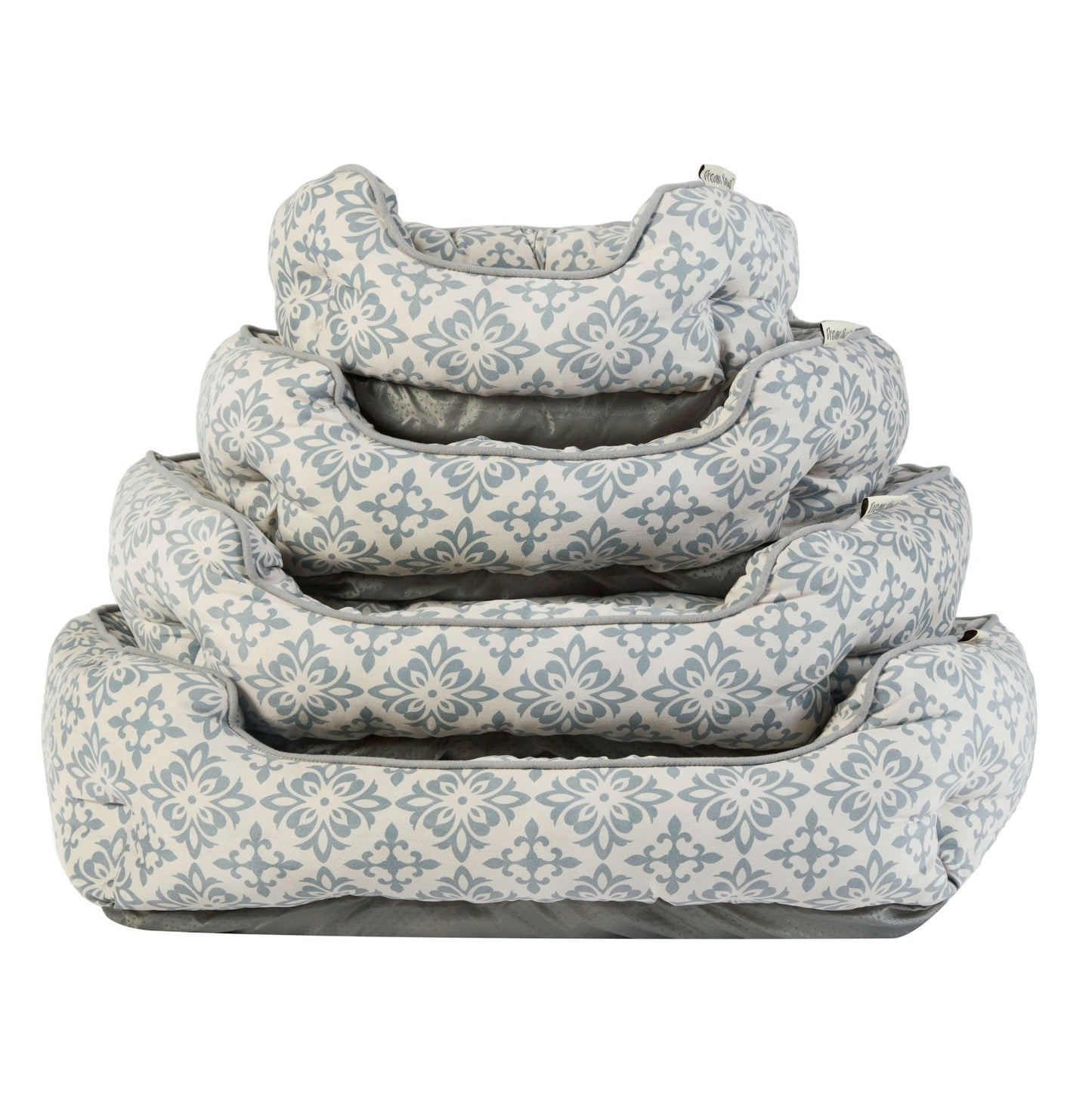Dream Paws Scalloped Pet Bed Extra Large Grey