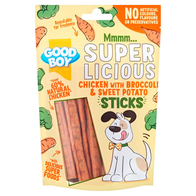 Good Boy Chicken with Broccoli & Sweet Potato Sticks 100g