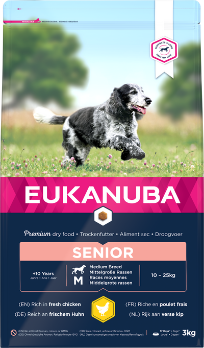 Eukanuba Senior Medium Breed Fresh Chicken 3kg