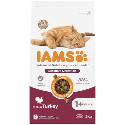 IAMS for Vitality Adult Cat Food with Turkey 2kg