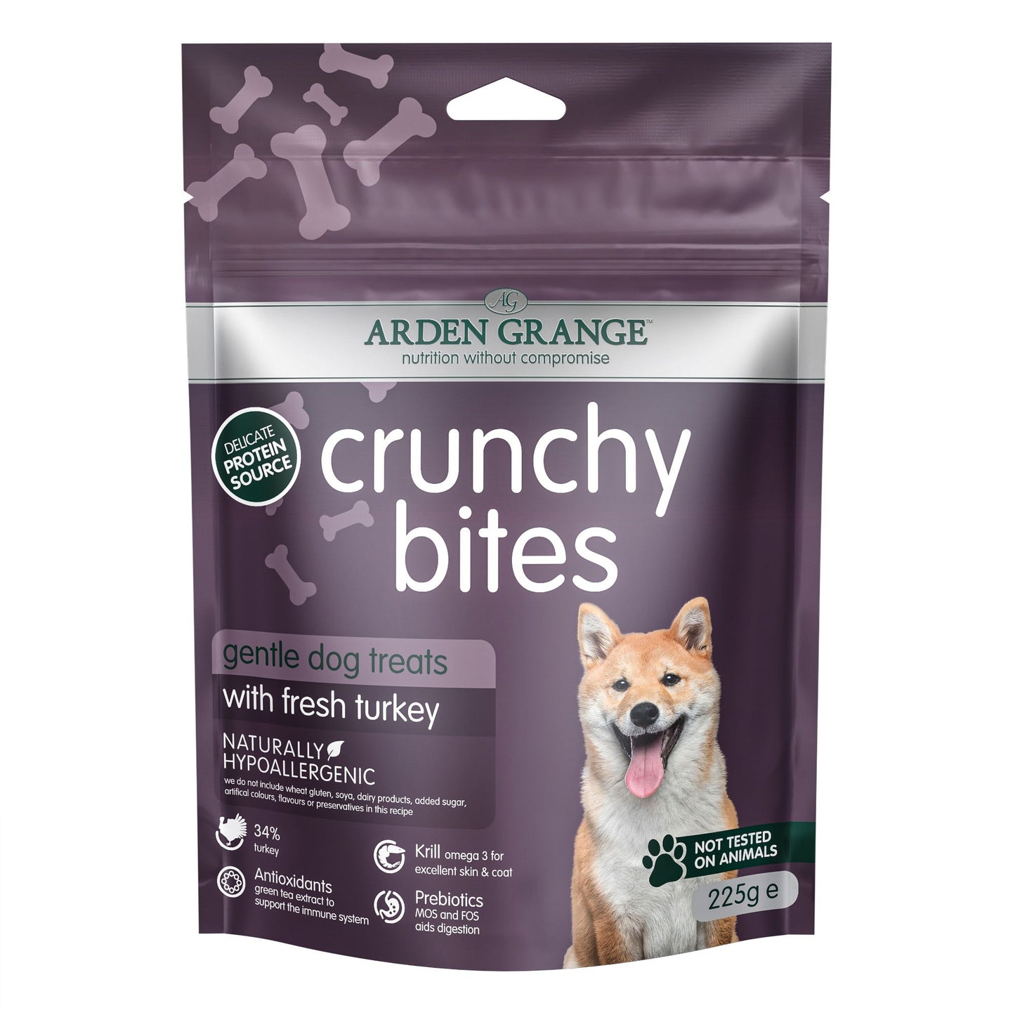 Arden Grange Crunchy Bites With Fresh Turkey 225g