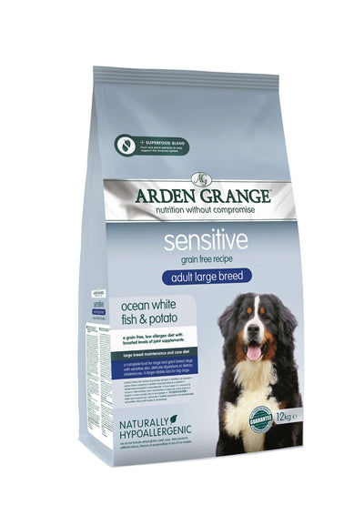 AG Sensitive GF Adult Large Ocean White Fish & Potato 12kg