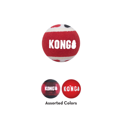 KONG Signature Balls 3-Pack Assorted Large