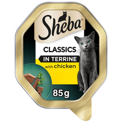 SHEBA Classics Adult Cat Food with Chicken in Terrine 85g Tray