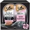 SHEBA Perfect Portions Adult Wet Cat Food Trays Salmon in Pate 6 x 37.5g