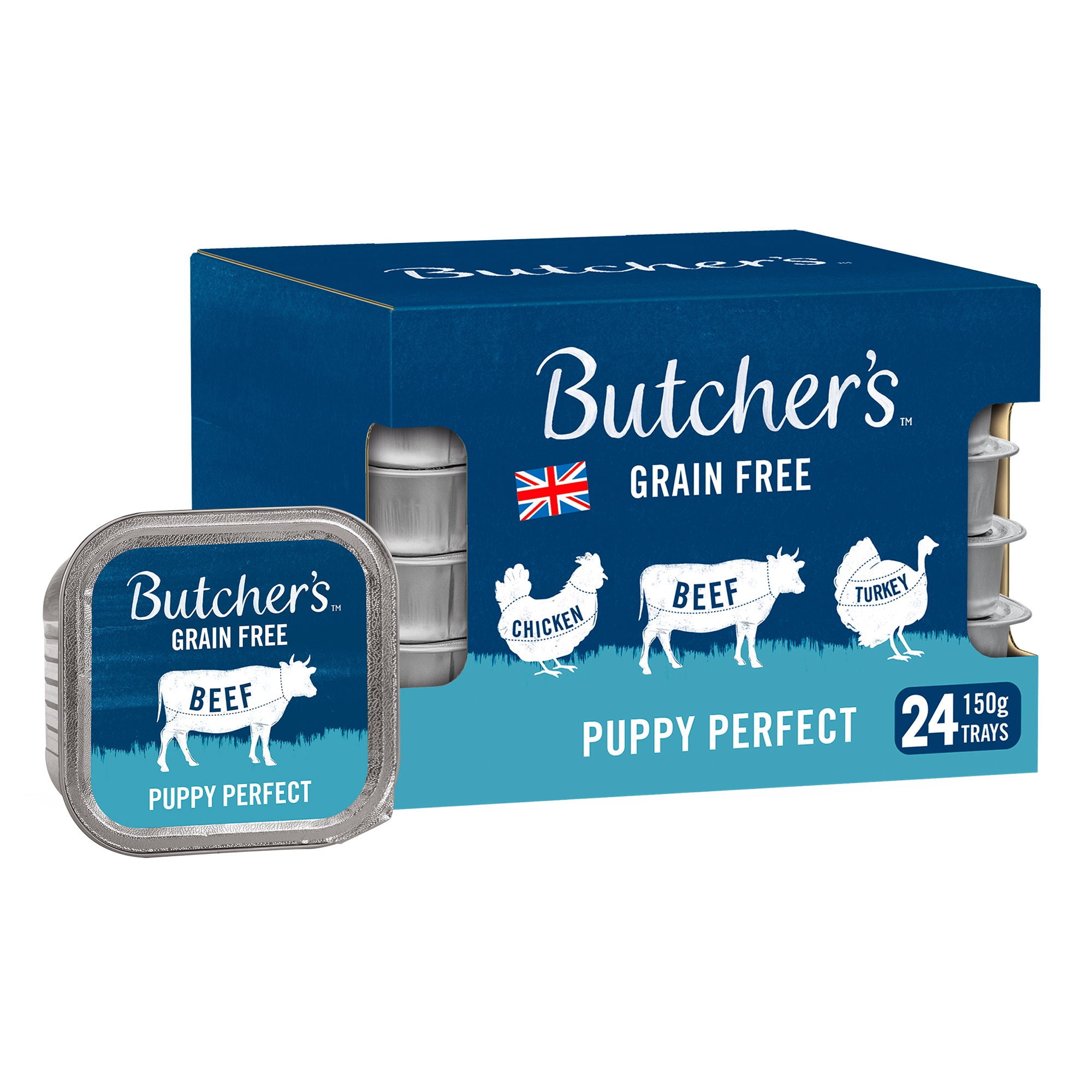 Butcher's Puppy Perfect Dog Food Trays 24x150g