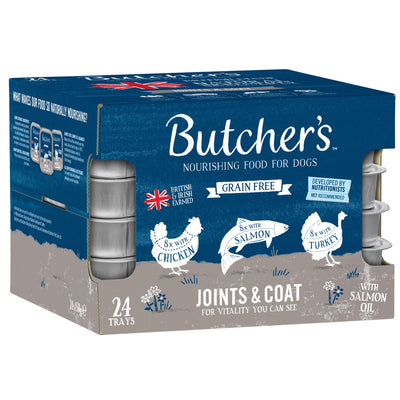 Butcher's Joints & Coat Wet Dog Food Trays 24x150g