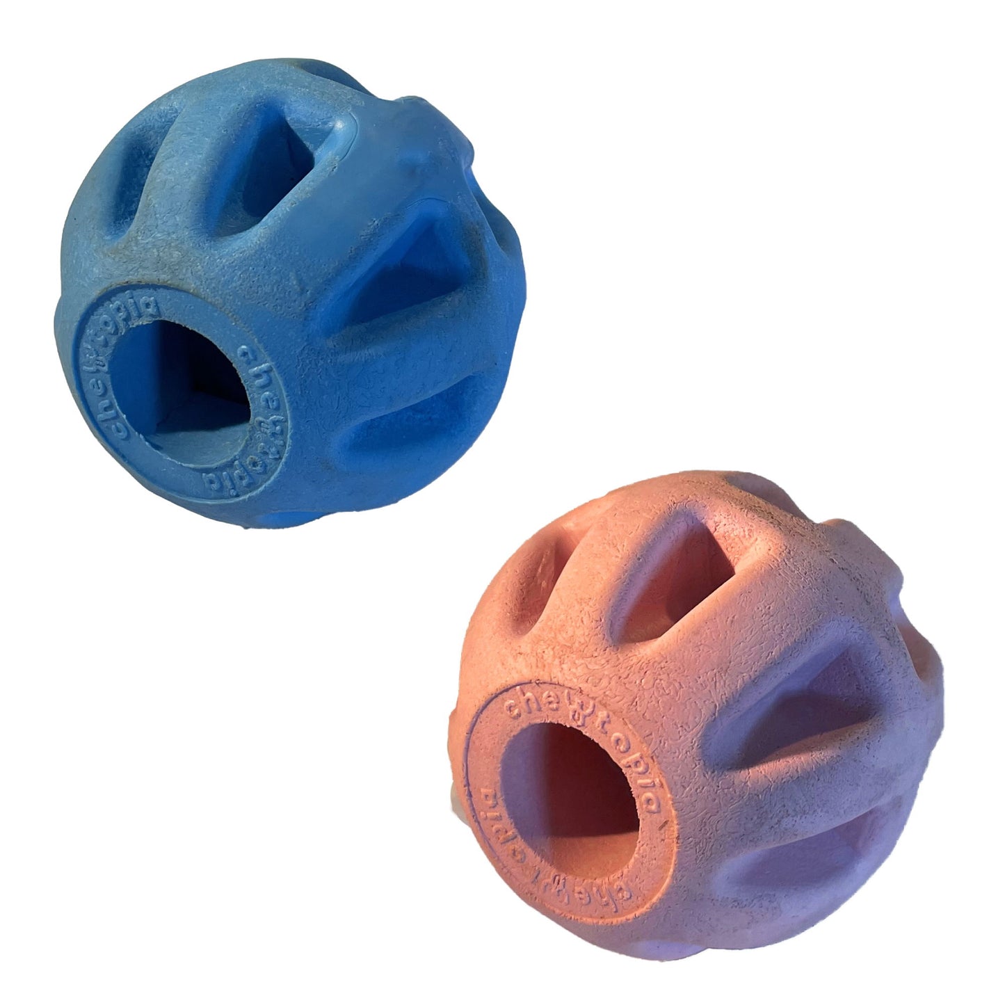 Classic Chewtopia Treat Ball  Blue/Pink