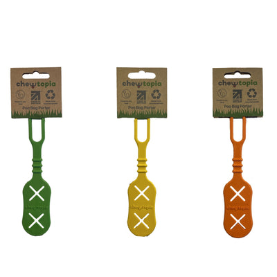 Classic Chewtopia Poo Bag Porter Green/Yellow/Orange