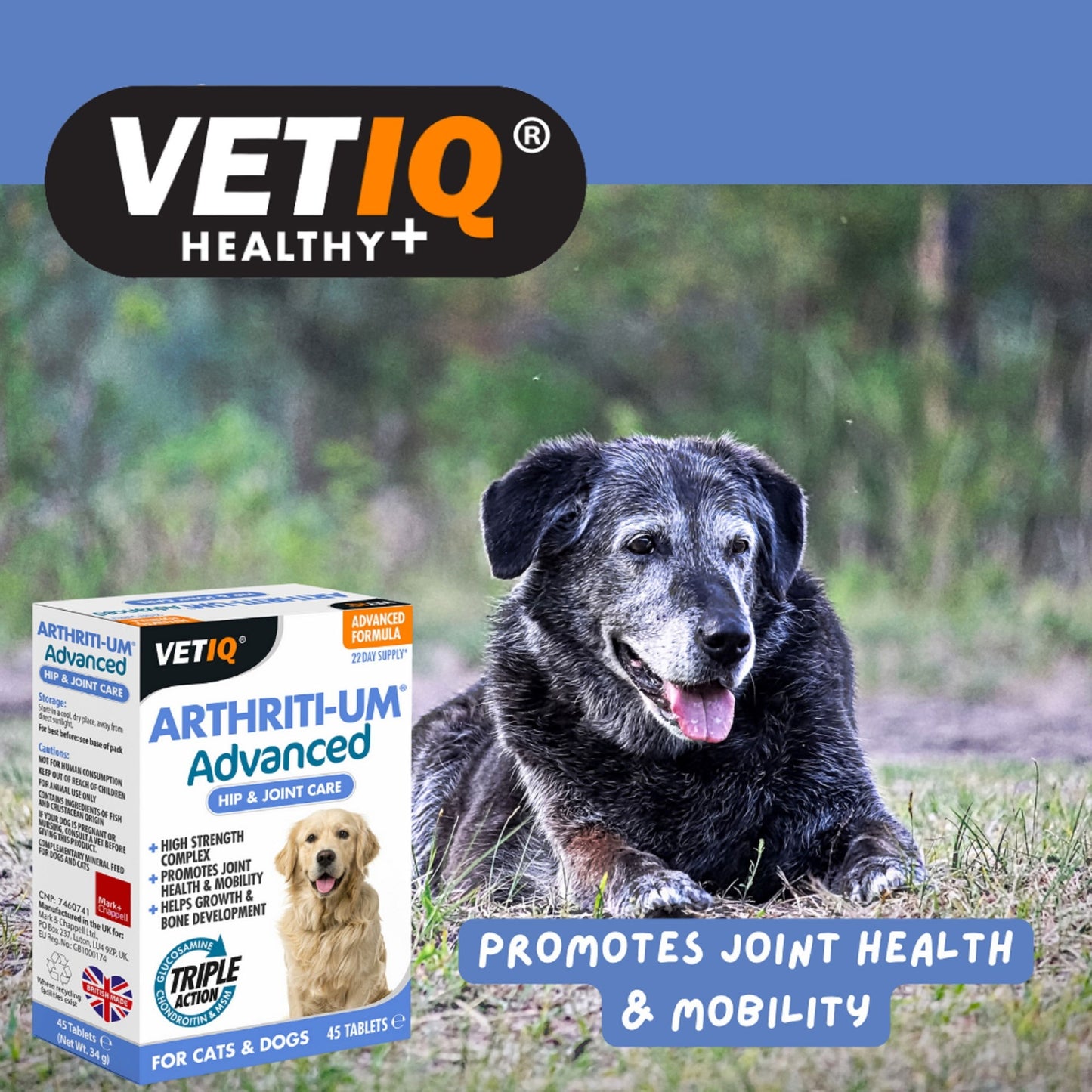 VetIQ Arthriti-Um Advanced 45 Tablets