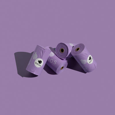 Adios Plastic Compstable Poo Bag Lilac 15's
