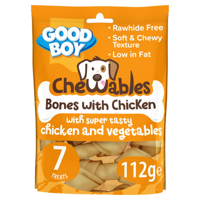 Chewables Chicken Mini Bones 7 Pack 112g x10