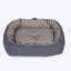 Rustic Stripes Denim Snuggle Bed 28"