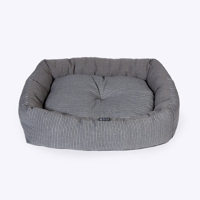 Rustic Stripes Grey Snuggle Bed 23"