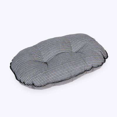 Rustic Stripes Grey Quilted Mattress L 33"