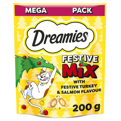 Dreamies Mix Cat Treats with Turkey and Salmon 200g