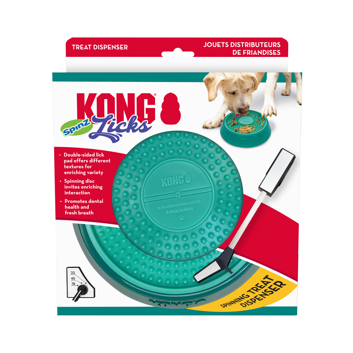 KONG Licks Spinz Large