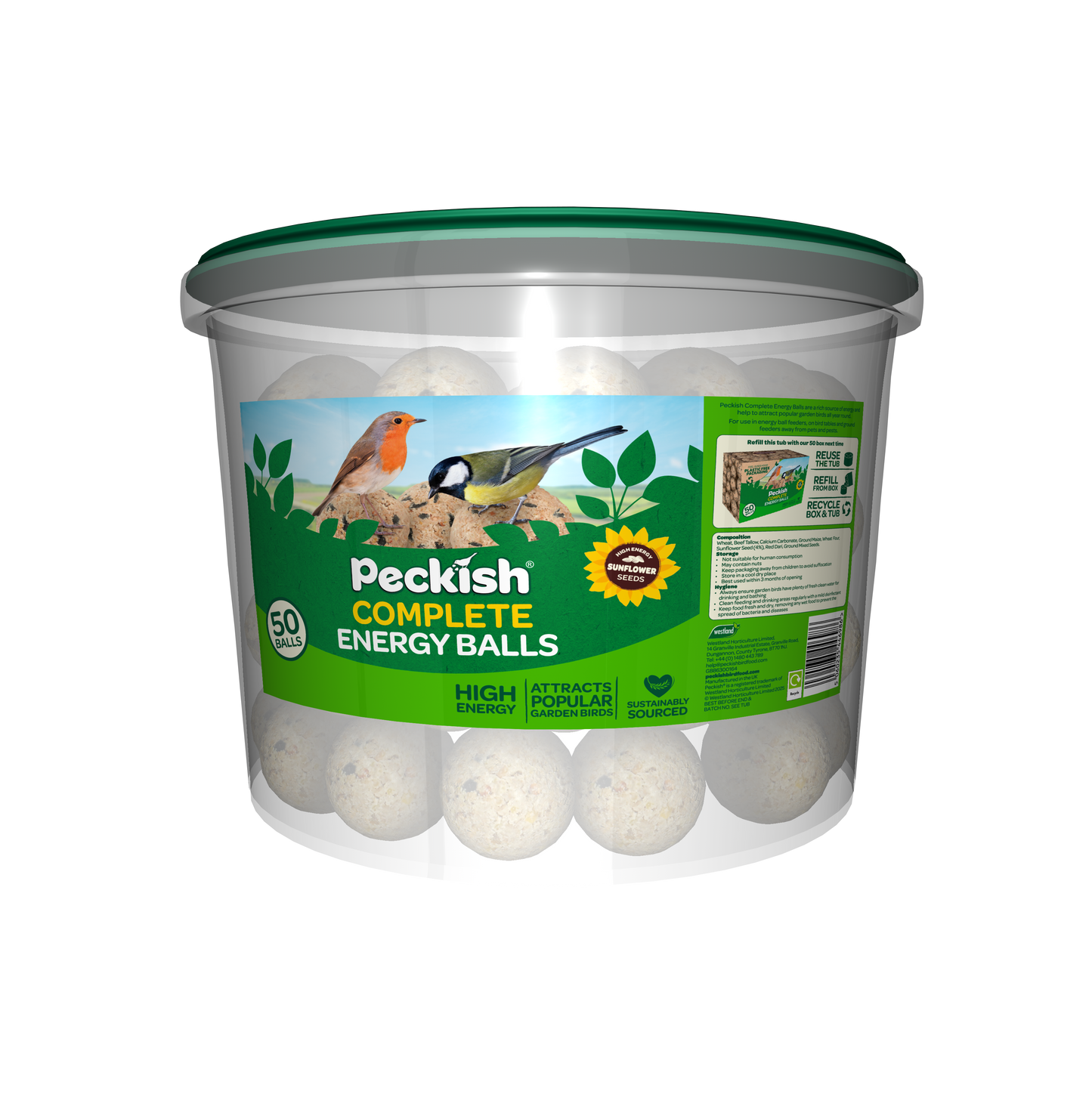 Peckish Complete Energy Balls - 50 Tub