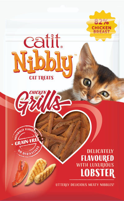 Catit Nibbly Grills Chicken & Lobster Flavour 30g