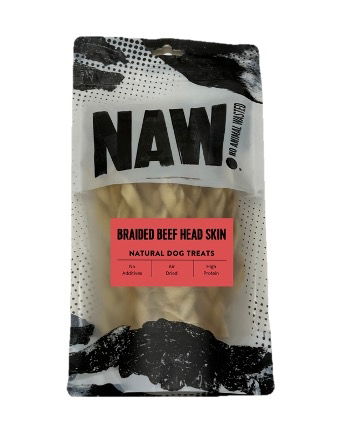 NAW Braided Beef Head Skin 100g