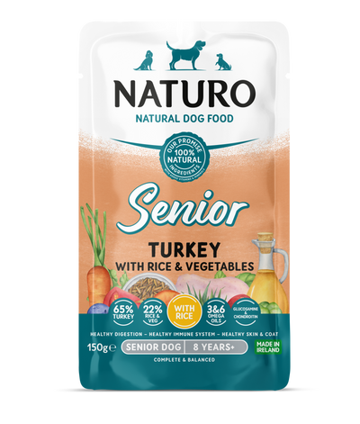 Naturo Senior Turkey with Rice & Vegetables 150g Pouch