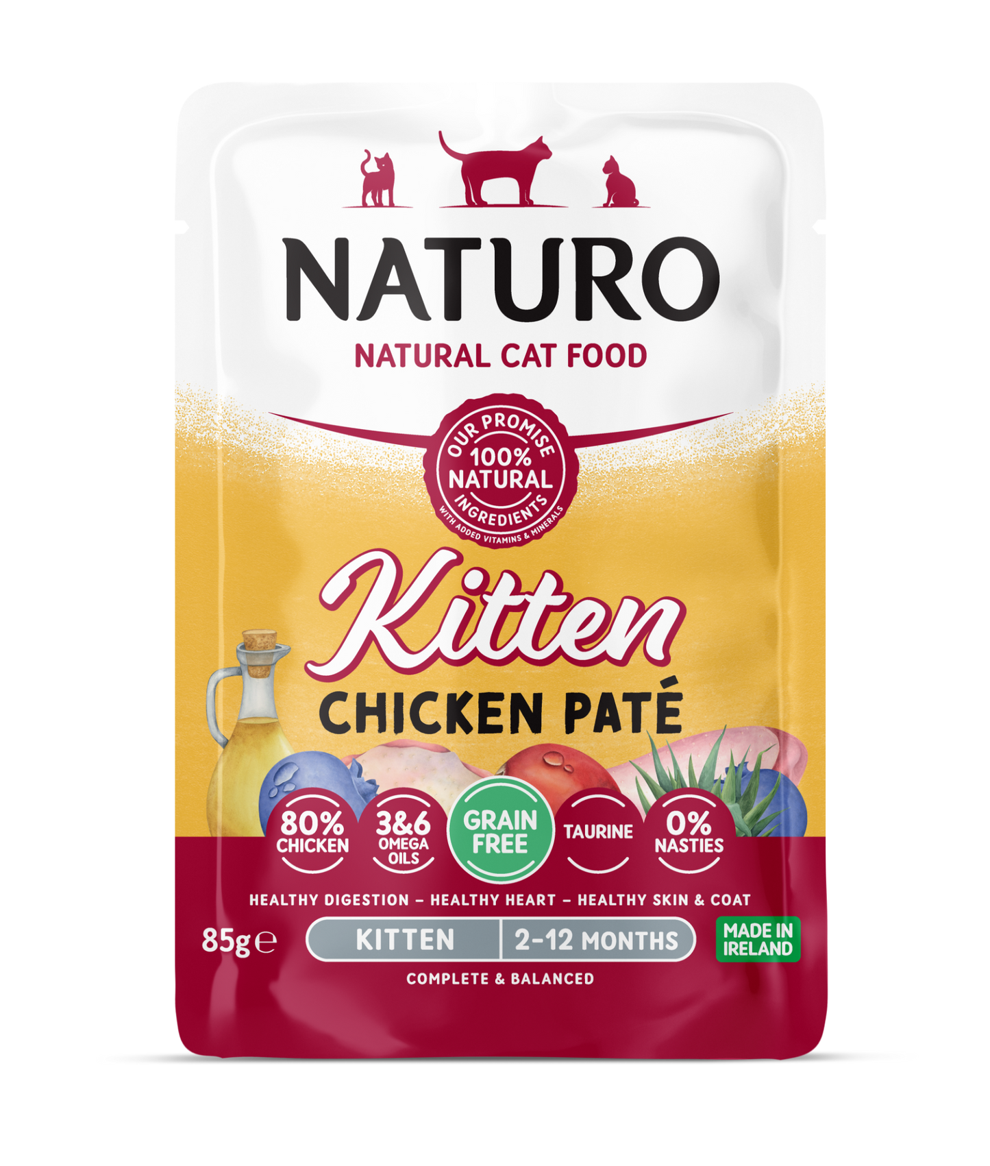 Naturo Kitten Chicken Paté Pouch 85g