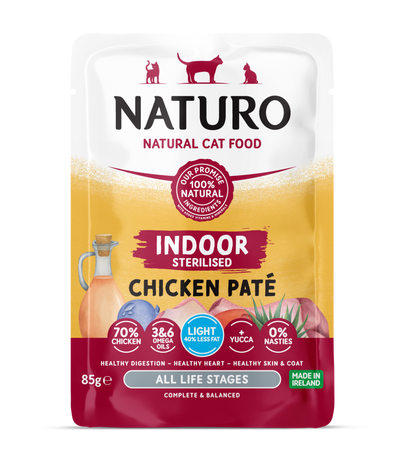 Naturo Cat Sterilised Chicken Paté Pouch 85g