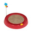 Catit Play Circuit Ball Toy With Scratcher Red