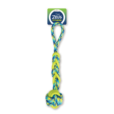 Fitness by Zeus Rope & TPR Ball Tug 16in