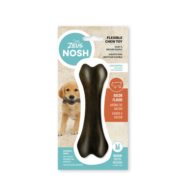 Zeus Nosh Flexible Chew Bone Bacon Flavour  Medium