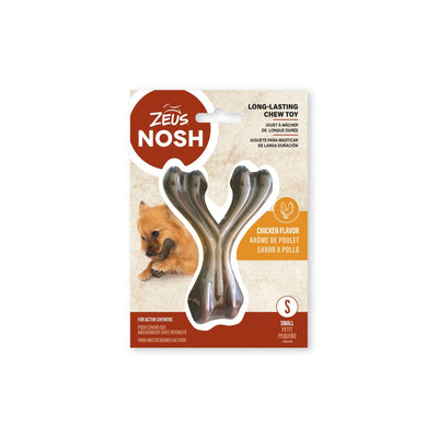 Zeus Nosh Strong Chew Bone Chicken Flavour Wishbone Small
