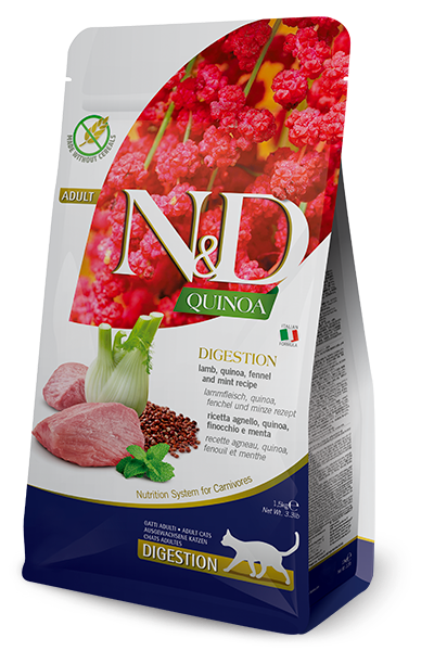 N&D Quinoa Cat Digestion. Lamb & Fennel Adult 300g