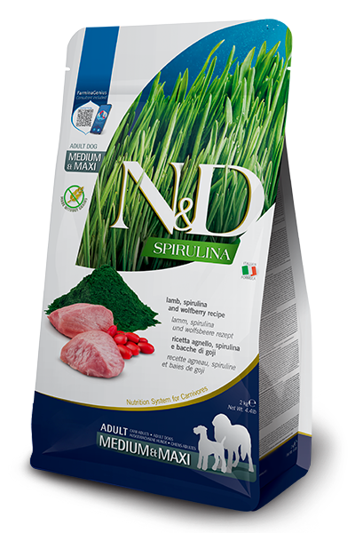 N&D Spirulina Lamb Adult Med/Maxi 7 Kg