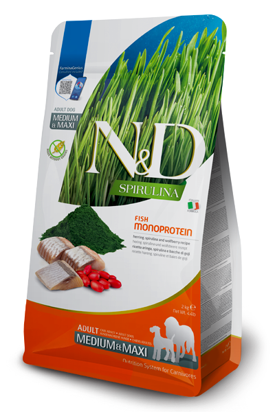N&D Spirulina Herring Adult Med/Maxi 7 Kg