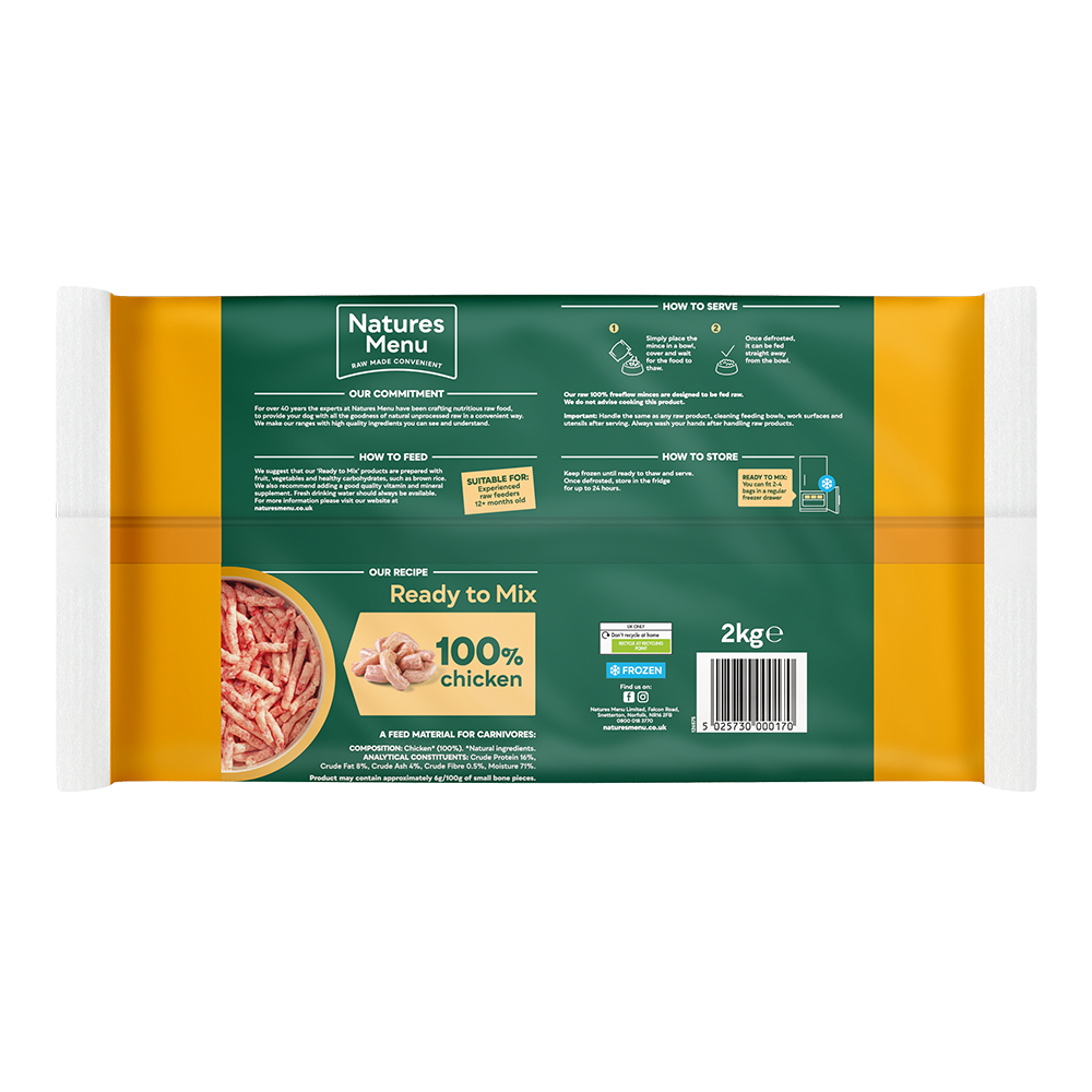 Natures Menu Ready to Mix Freeflow Chicken 2kg