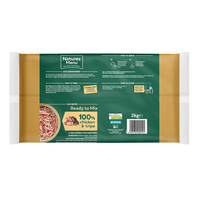 Natures Menu Ready to Mix Chicken & Tripe Freeflow 2kg