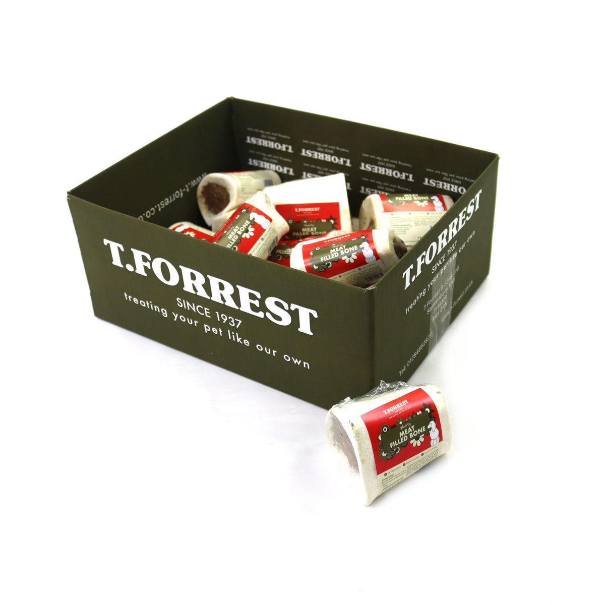 T Forrest Pre Pack Filled Bone 3in - Meat - 15's – Vital Pet Group