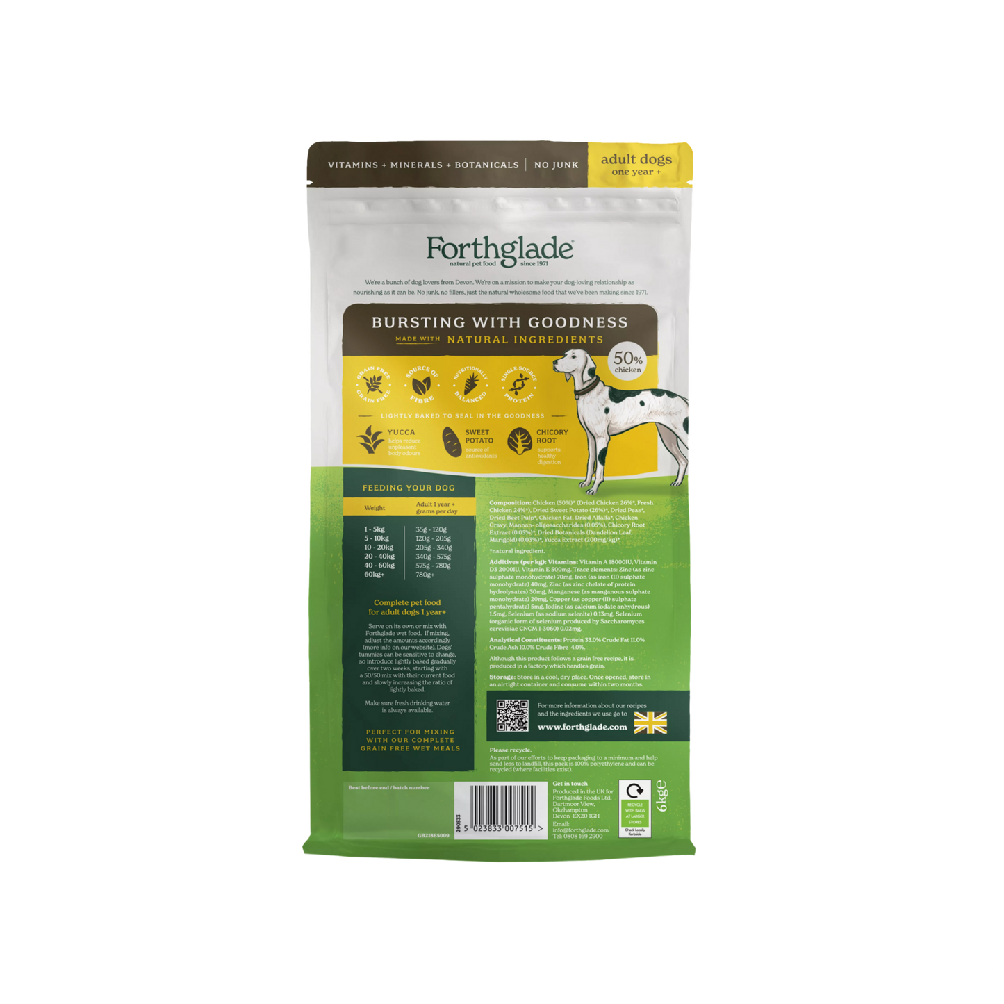 Forthglade Lightly Baked Chicken 6kg
