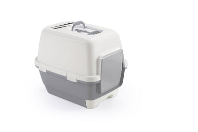 Stefanplast Cathy Clever & Smart Litter Tray - Grey/White