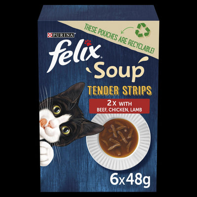 FELIX Soup Strips Mixed Variety Farm Selection 6x48g