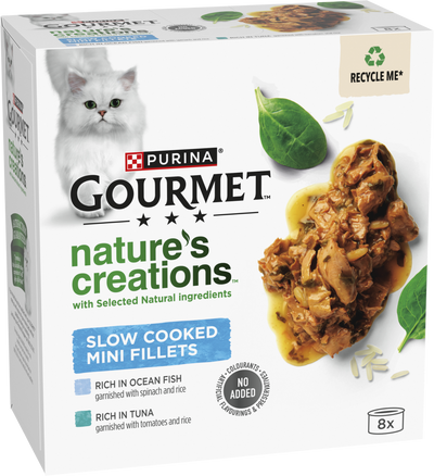 Gourmet Natures Creations Cat Food Fish 8x85g