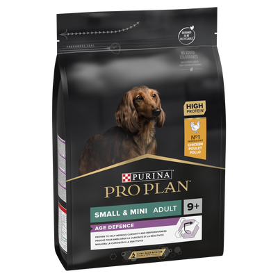 PRO PLAN Small & Mini Adult Senior Age Defence 9+ Dry Dog Food with Chicken 3kg