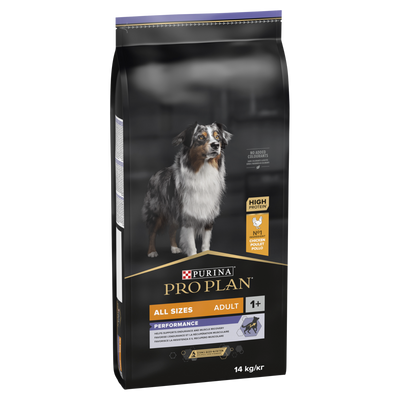 PRO PLAN All Sizes Adult Performance Dry Dog Food with Chicken 14kg