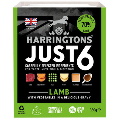 Harringtons Wet Just 6 Lamb 380g