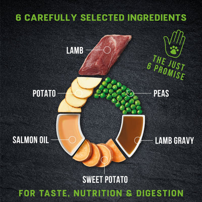 Harringtons Wet Just 6 Lamb 380g