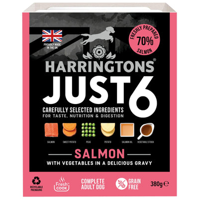 Harringtons Wet Just 6 Salmon 380g